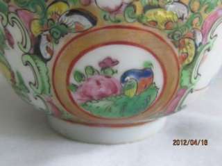 Chinese Canton Famille Rose Cups & Saucers  