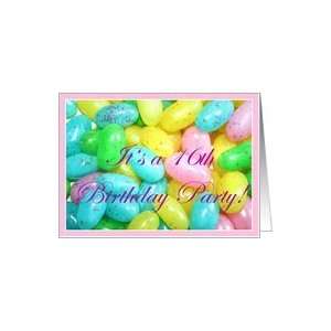    16th Birthday Party Invitation Jellybeans Card: Toys & Games