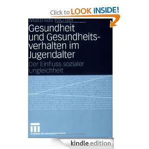   im Jugendalter Der Einfluss sozialer Ungleichheit (German Edition