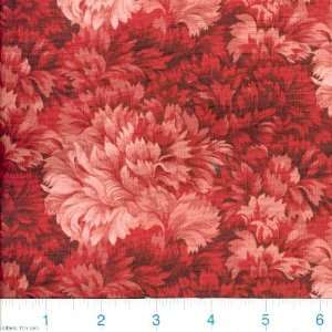  45 Wide Chelseas Garden Carnations Rust Fabric By The 