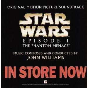  Star Wars Phantom Menace Soundtrack Promo Poster Flat 