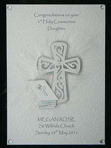   Personalised Holy Communion Confirmation Card Grand God Daughter Son