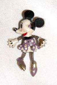 MINNIE MOUSE PERFUME PIN ~ Extremely Rare 1930s  