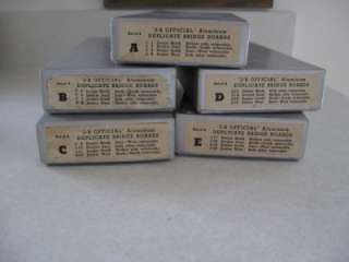   Official Aluminum A E 1 20 Duplicate Bridge Boards Cards Boxes Sheet