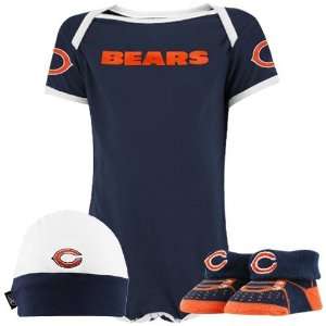  Reebok Chicago Bears Infant Navy Blue Three Piece 