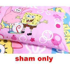 lady girl gift SpongeBob Pink Cotton Pillow Case Cover Pair Set Pink 
