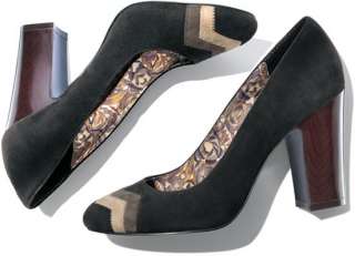   Womens Suede Pump Barkwood Zig Zag NWT Sold Out 490960206954  