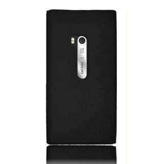 AT&T Nokia Lumia 900 Phone Accessory BLACK Rubber Soft Silicone Skin 