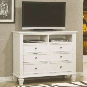 Sandy Beach Transitional Media Chest by Coaster: Home 