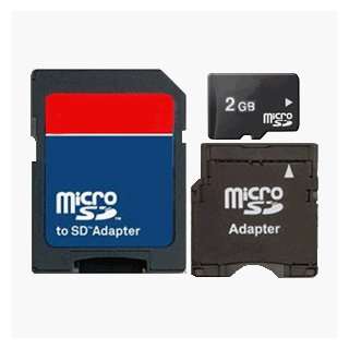  MicroSD 2 GB Memory Card + SD Adapter: Computers 