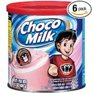 Choco Milk Powder Straw Drink, 14.1 Ounce (Pack of 6)