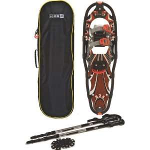   Mens ICON Beta Series Snowshoe Kit 8 x 25, Includes Poles and a Bag