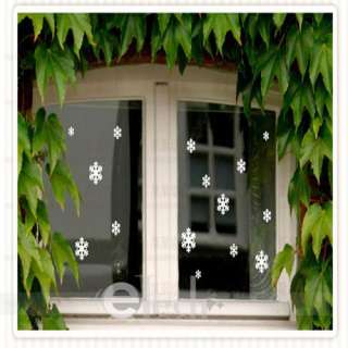 50pcs Beautifull Snowflake Christmas Wall Decal Sticker  