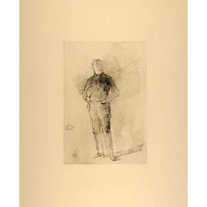  1914 James M. Whistler Thomas Way Portrait Lithograph 