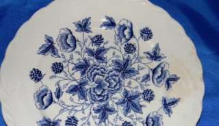 GRINDLEY OLD CHELSEA BLUE / WHITE PLATE b  