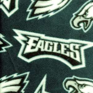   Philadelphia Eagles Polar Fleece Fabric   Per Yard: Sports & Outdoors