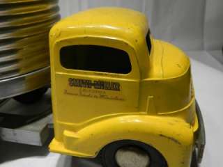 Vintage Smith Miller 1950s GMC Tractor & Flatbed Stake Trailer 