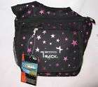 Medium Messenger Sling Body Bag Backpack Black Stars
