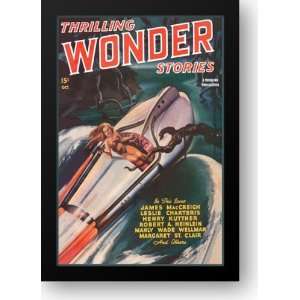 Thrilling Wonder Stories Sheena and the X Machine 16x22 Framed Art 