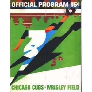  1968 Chicago Cubs V St Louis Cardinals Official Program 