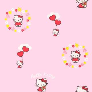 Hello Kitty   Pink   WALLPAPER   51025 14   10 MTR ROLL  