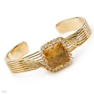    CleverEves 17.25.Ctw Citrine Gold Bracelet CleverEve Jewelry