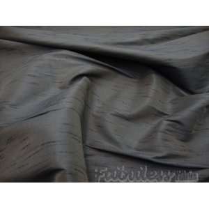  Charcoal Shantung Dupioni Faux Silk Fabric Per Yard: Arts 