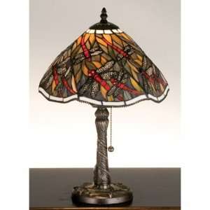   5H Spiral Dragonfly & Mosaic Accent Lamp Table Lamps