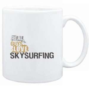    Mug White  Real guys love Skysurfing  Sports: Sports & Outdoors