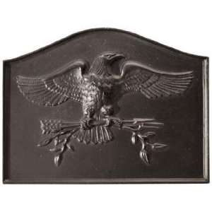  American Eagle Fireplace Natural Cast Iron Fireback: Home 