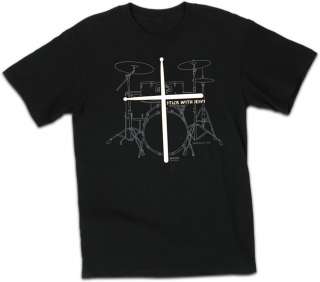Christian Drumming T shirt Stick With Jesus  