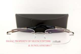 New Silhouette Eyeglasses Frame METAL LOOK 7671 BLACK  