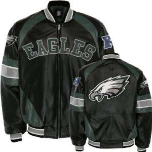  Philadelphia Eagles Pig Napa Leather Varsity Jacket 