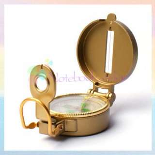 Golden Military Voyage Pirate Camping Lensatic Compass  
