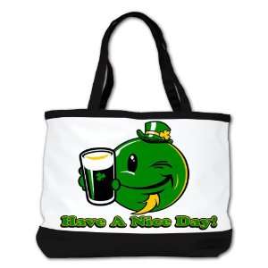   Irish Have a Nice Day Smiley Face Beer St Patricks Day Clover