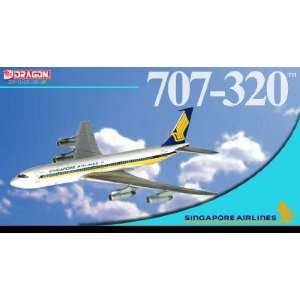    Singapore Airlines 707 320 w/Tin B 1 400 Dragon Wings Toys & Games