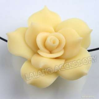   Flower 40mm Polymer Clay Beads Lots Jewelry Findings 110540+  