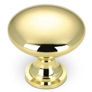 Urban expression   1 1/8 diameter simplistic knob in brass