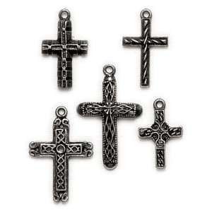  Blue Moon Lost & Found Metal Charms Cross 3 Asst.   659894 