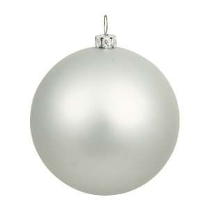  12 Silver Matte Ball ORNAMENT UV Shatterproof: Home 