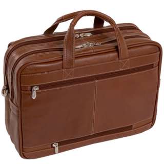 McKlein Irving Park 15.4 Leather Laptop Briefcase Brown $285 