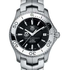 Columbia University TAG Heuer Watch   Mens Link Watch with Black Dial 