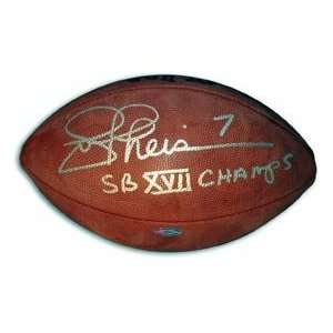  Joe Theismann Signed Official NFL Football   SBXVII Champs 