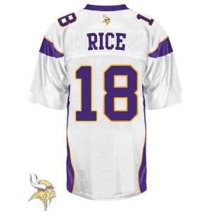 Minnesota Vikings #18 Sidney Rice White Nfl Football Authentic Jersey