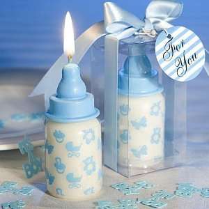  Blue Baby Bottle Candle Favors F9401 Quantity of 48: Home 