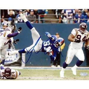  Amani Toomer Diving Catch vs. Vikings Signed 16x20 Sports 