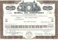 USA famous SHELL Oil Company 1978 Debenture 100.000  