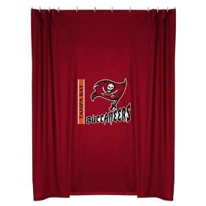   NFL Tampa Bay Buccaneers Locker Room Shower Curtain: Sports & Outdoors
