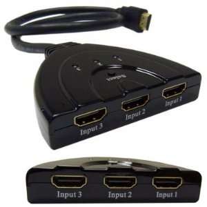  3 In / 1 Out Inline HDMI Selector Cable