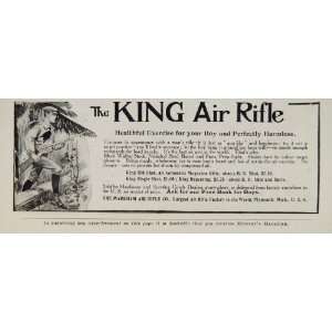   Air Rifle Gun Markham Boy BB Shot   Original Print Ad
